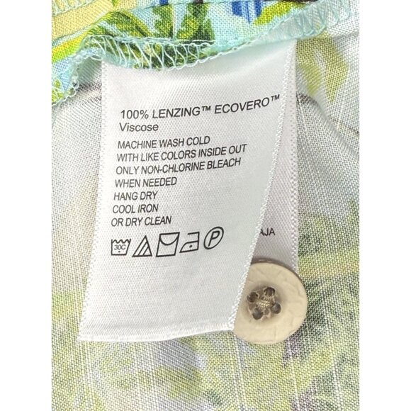 Tommy Bahama Patriots NFL‎ Hawaiian XL Button Down Veracruz Cay Floral Football - Picture 8 of 9